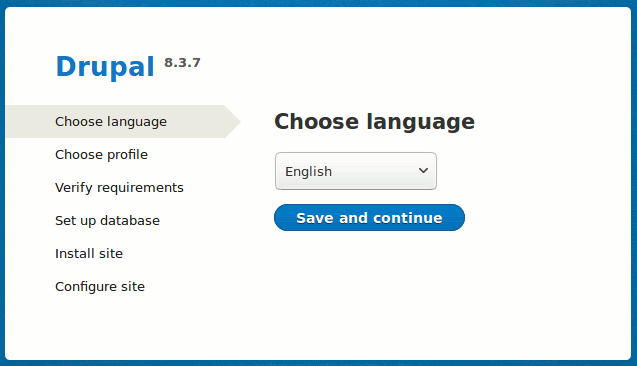 选择Drupal语言